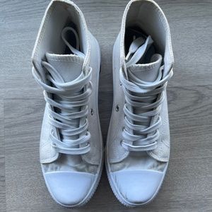 White Streetwear Society high tops